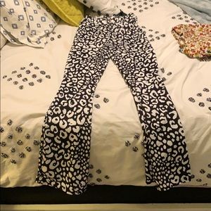 Polyester flare pants